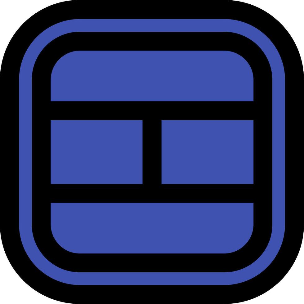 Layout Line Filled Icon vector