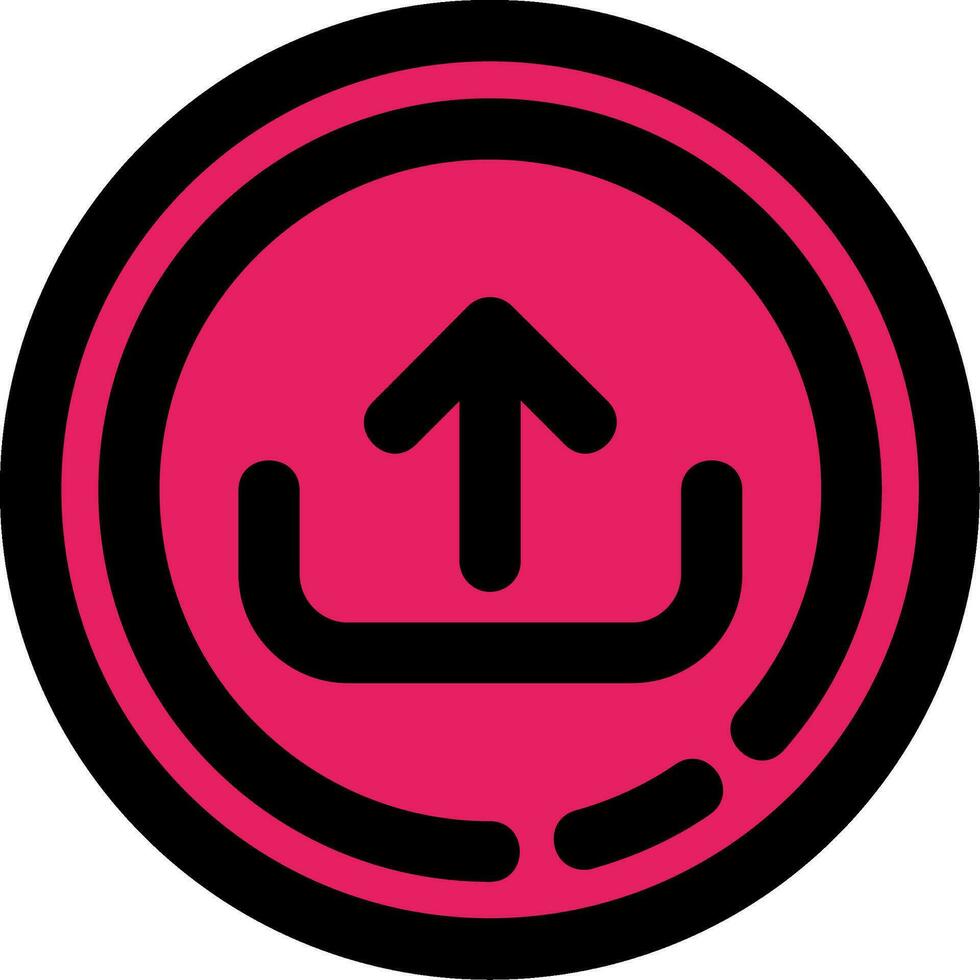 Upload Line Filled Icon vector