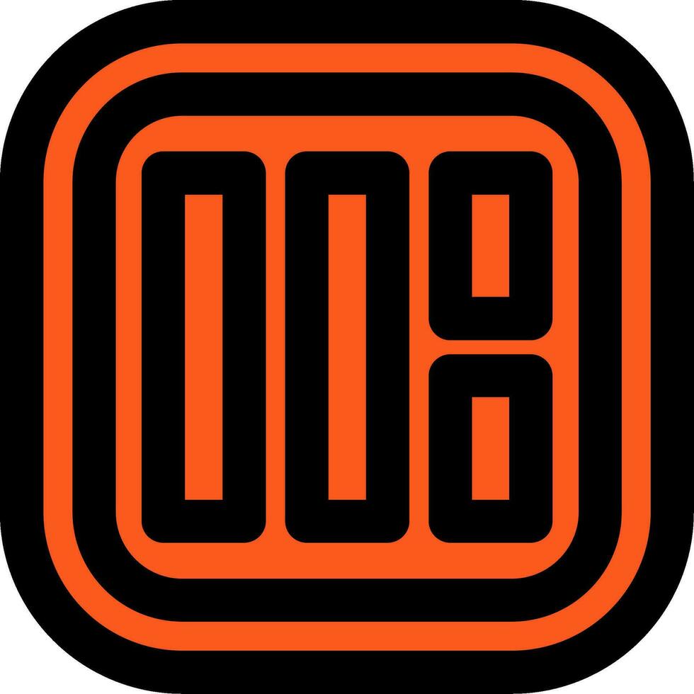 Layout Line Filled Icon vector