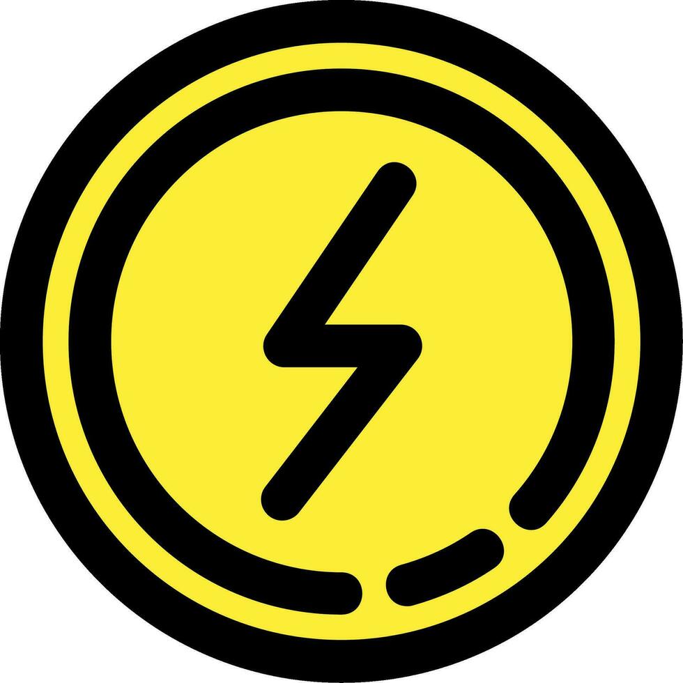 Flash Line Filled Icon vector