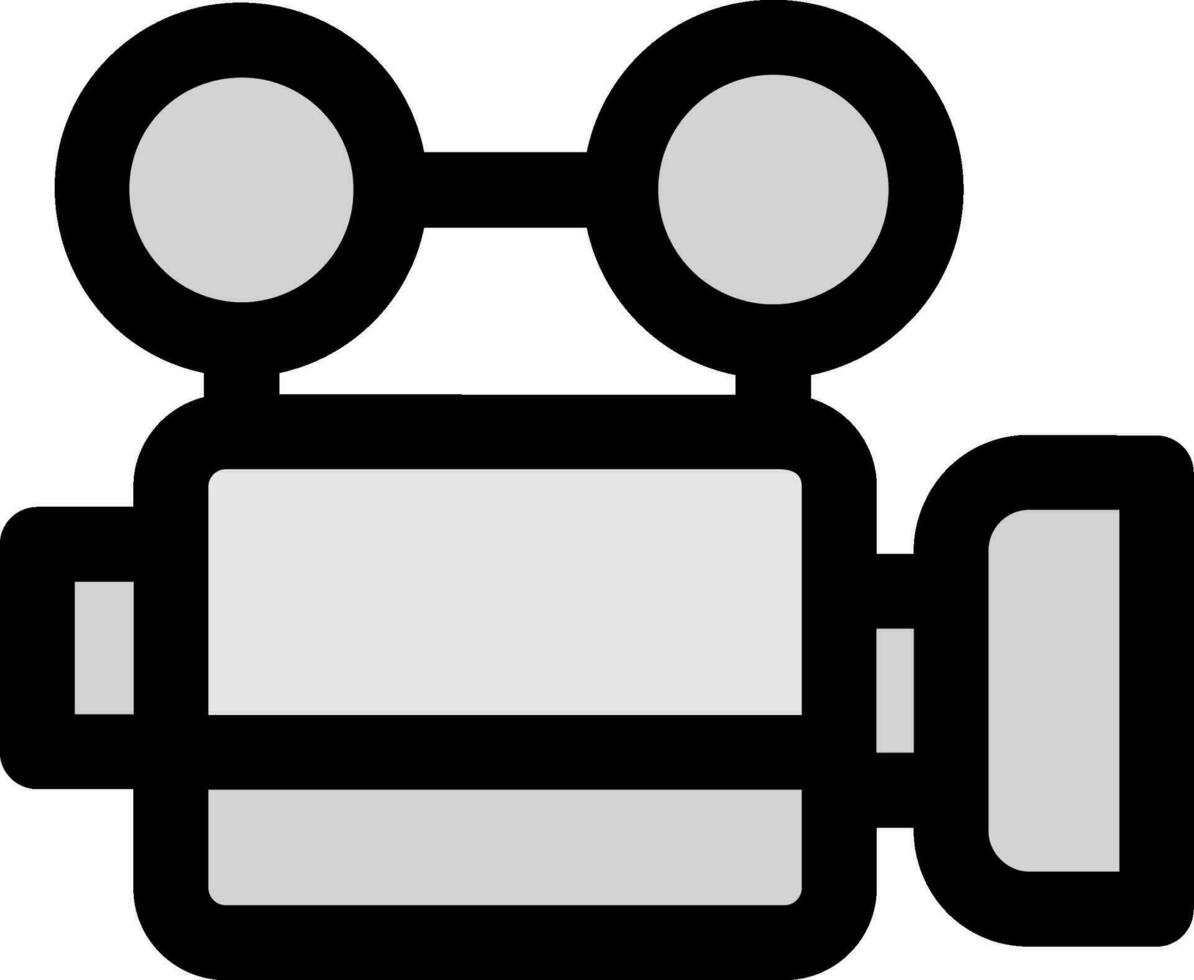 Video Line Filled Icon vector