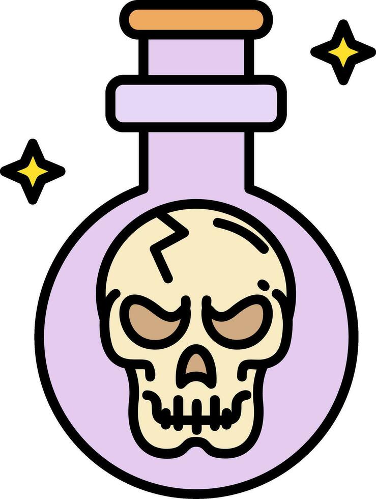 Potion Line Filled Icon vector