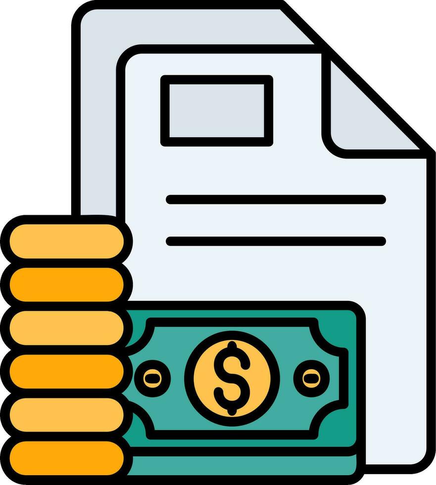 Account Line Filled Icon vector