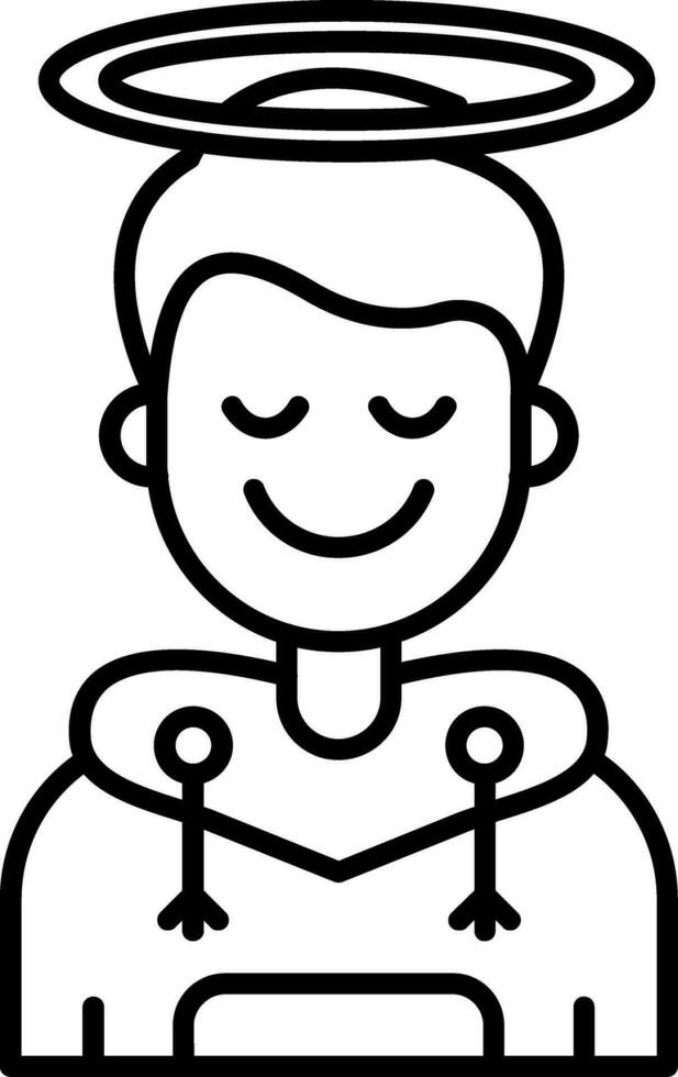 Angel Line Filled Icon vector