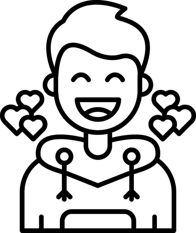 Love Line Filled Icon vector