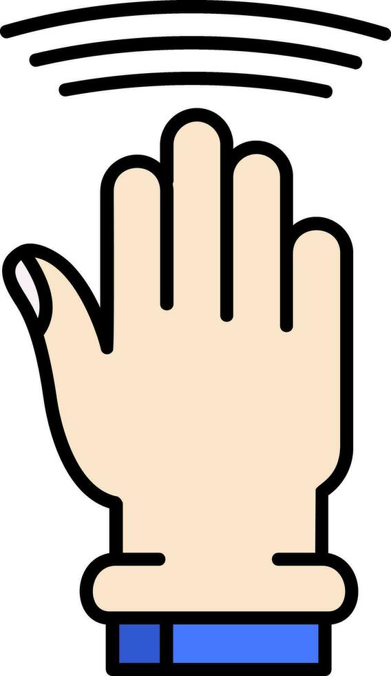 Drag Window Line Filled Icon vector
