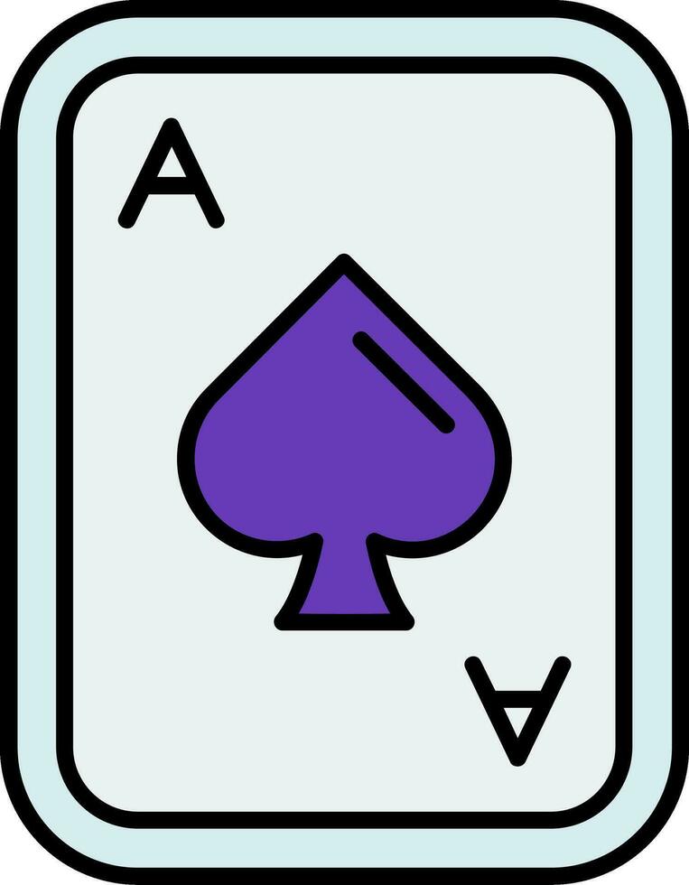 Spades Line Filled Icon vector