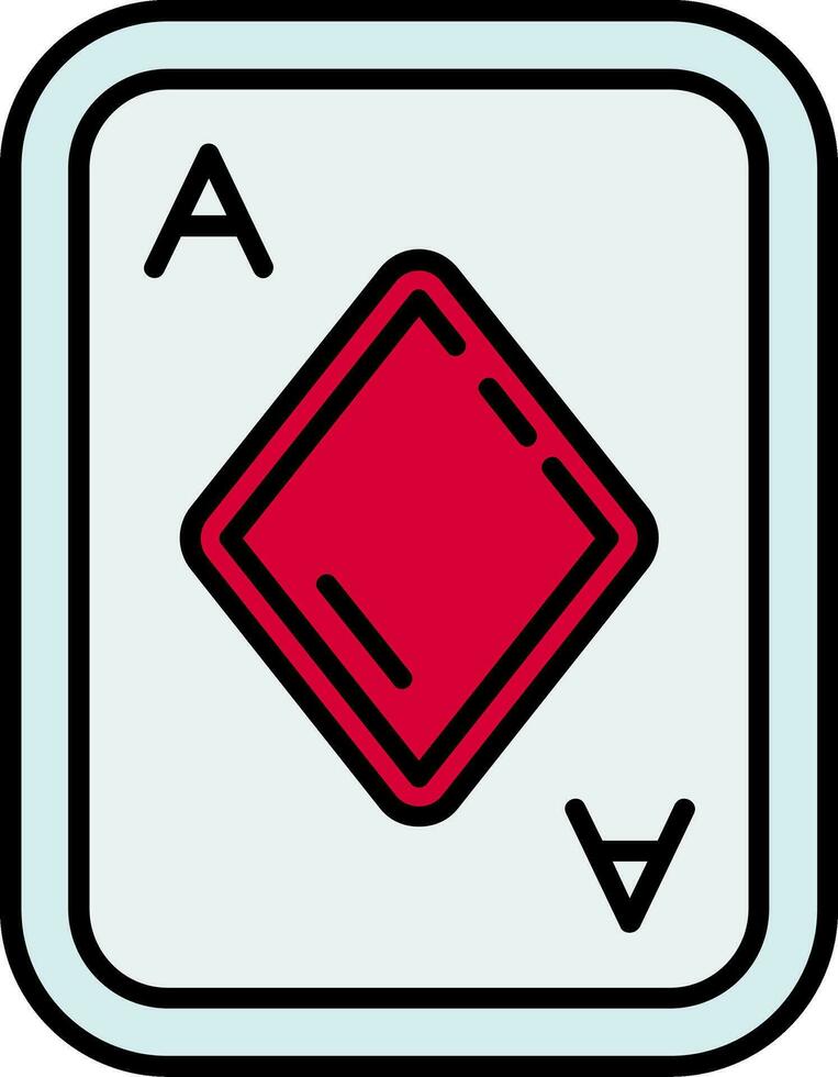 Diamonds Line Filled Icon vector