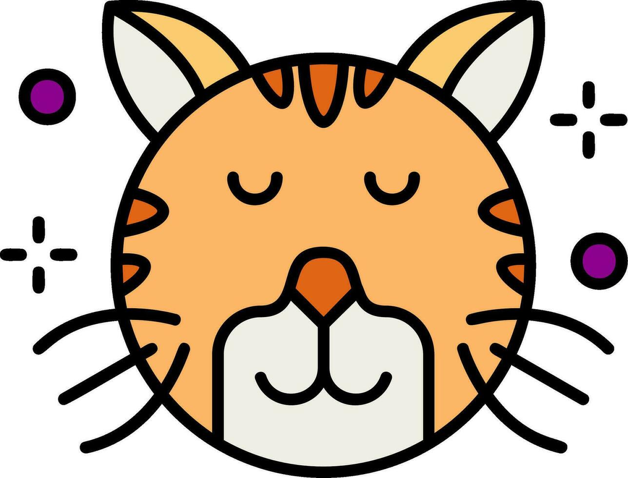 Relieved Line Filled Icon vector