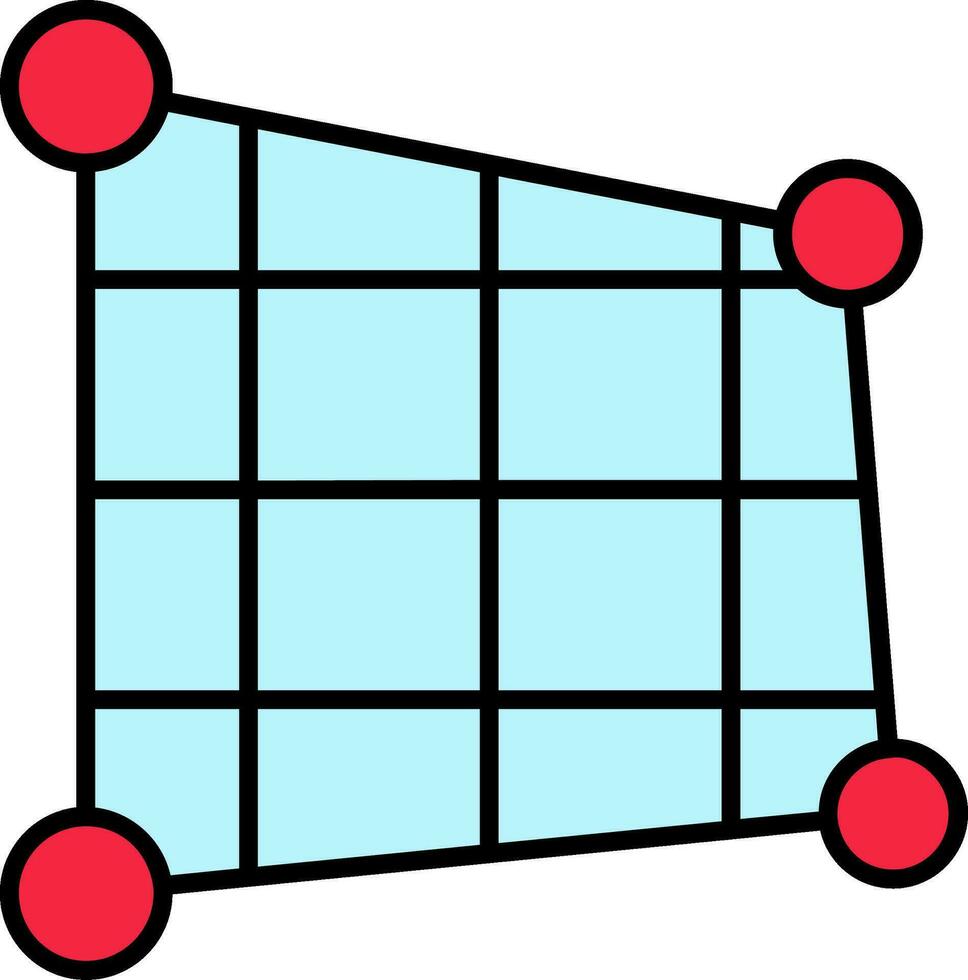Distort Line Filled Icon vector