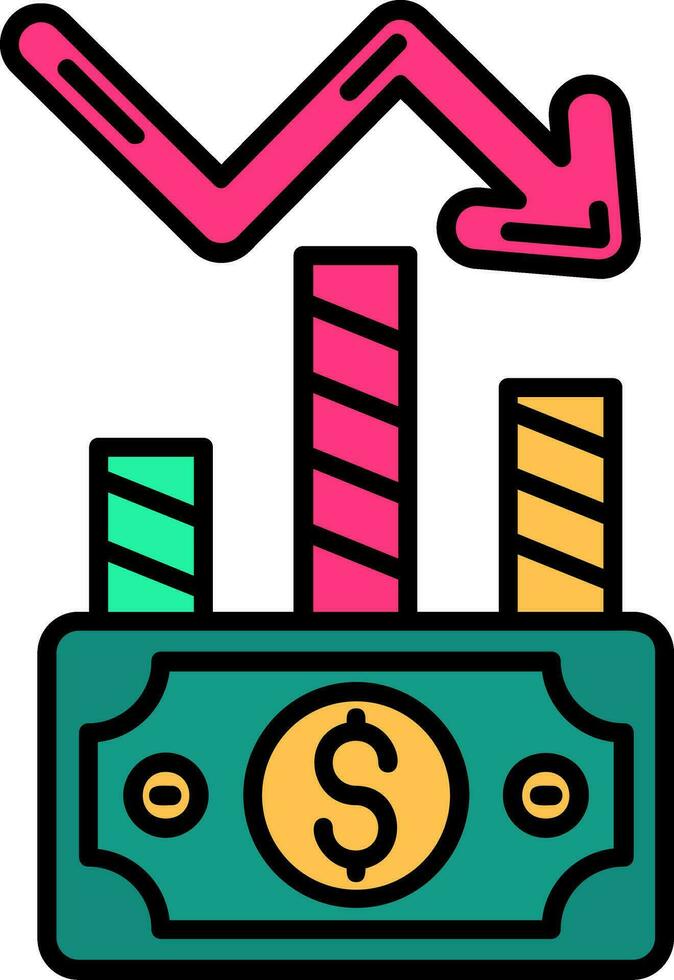 Stock Line Filled Icon vector
