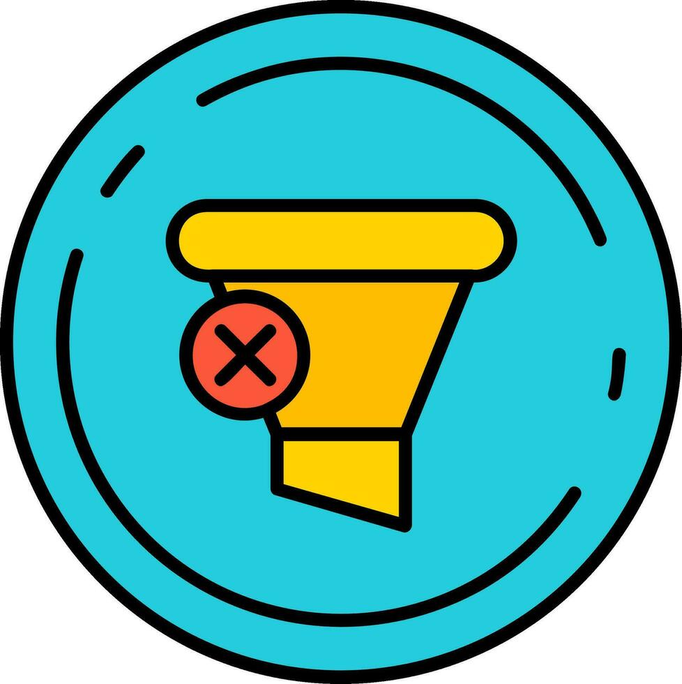Clear Line Filled Icon vector