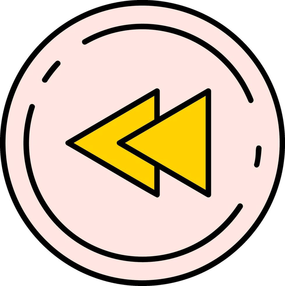 Fast forward Line Filled Icon vector