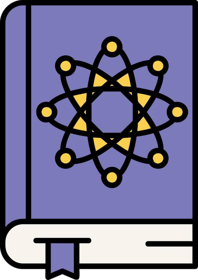 Physics book Line Filled Icon vector