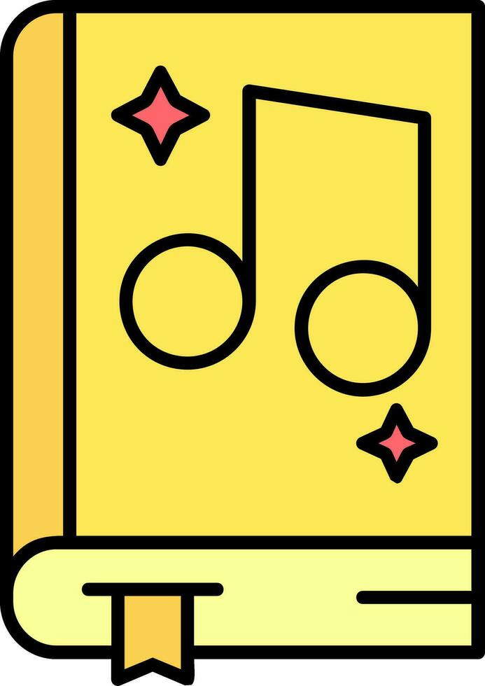 Music Line Filled Icon vector