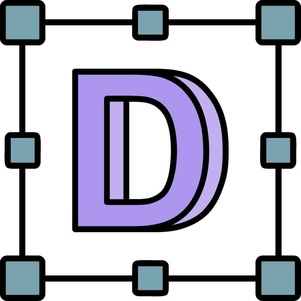 Logo Line Filled Icon vector