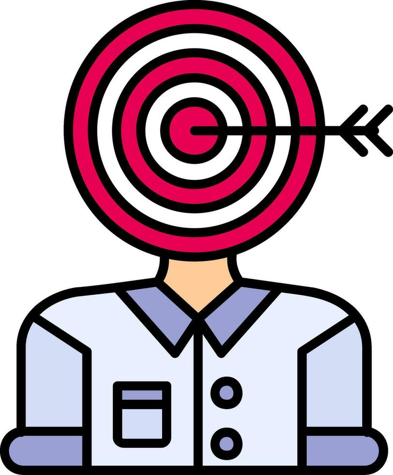 Audience Line Filled Icon vector