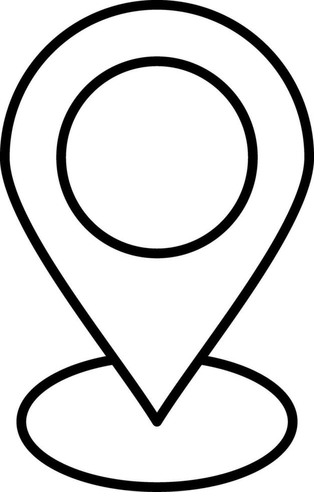Location Line Icon vector