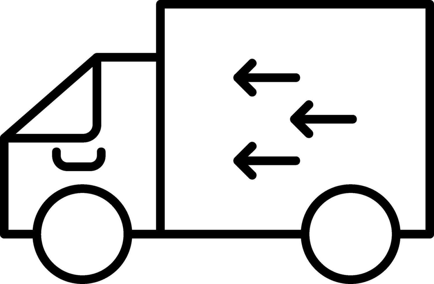 Delivery Line Icon vector