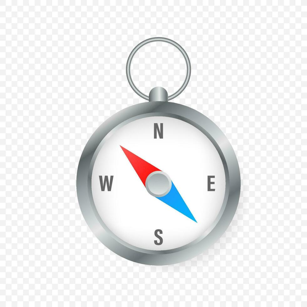 Compass on a white background. Vector Illustration.