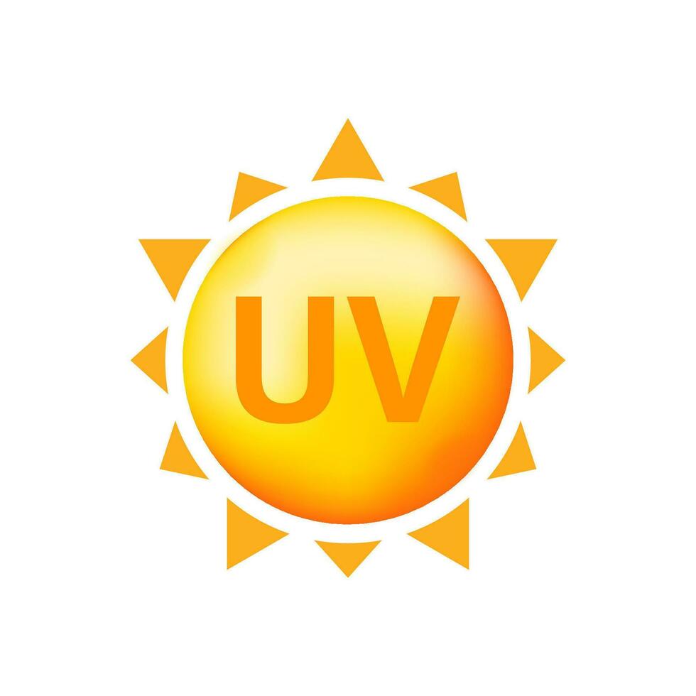 uv radiación, genial diseño para ninguna propósitos. peligro advertencia icono. flecha icono. uv radiación para concepto diseño. vector