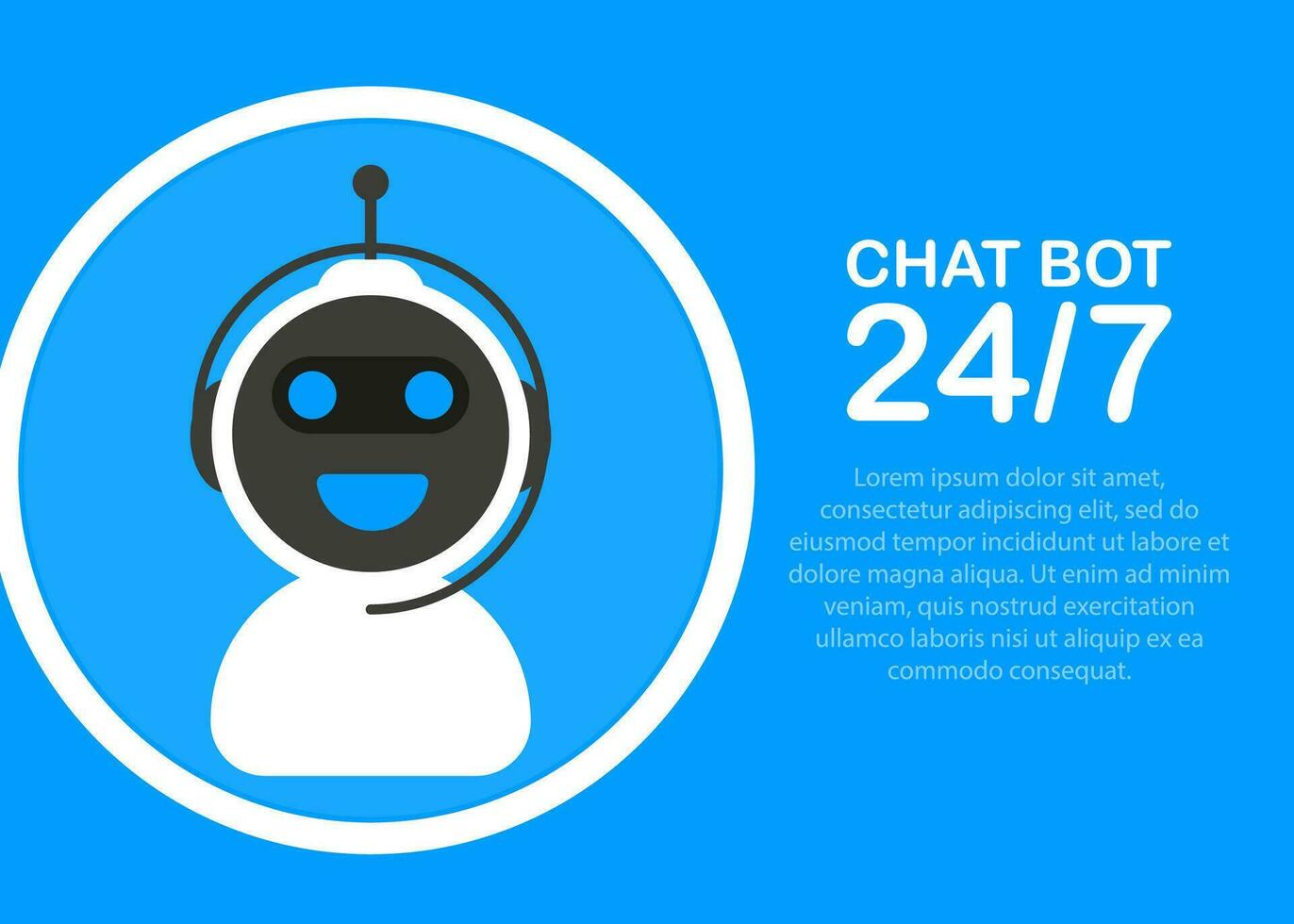 Chatbot icon concept, chat bot or chatterbot. Robot Virtual Assistance Of Website Or Mobile Applications vector