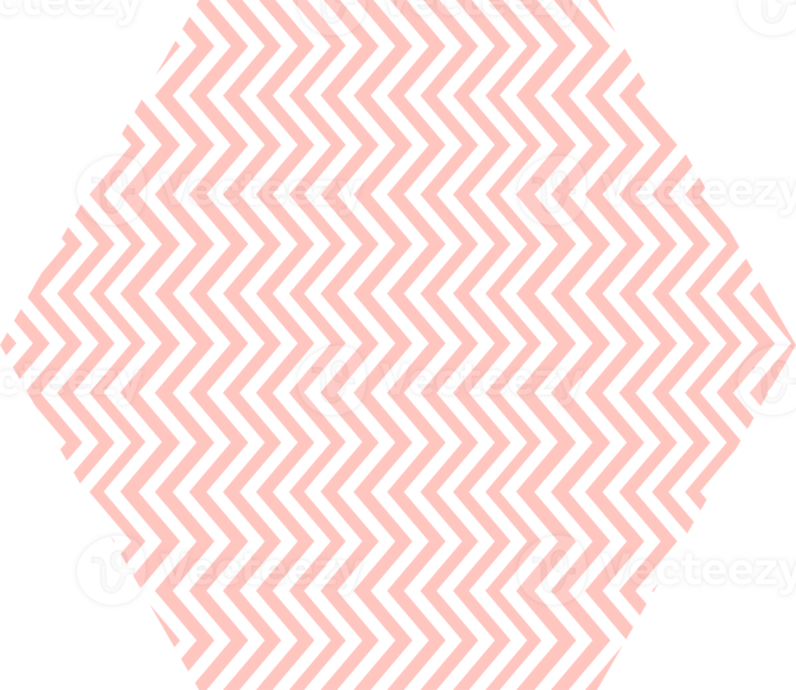 Polygon background in zigzag decoration design. png