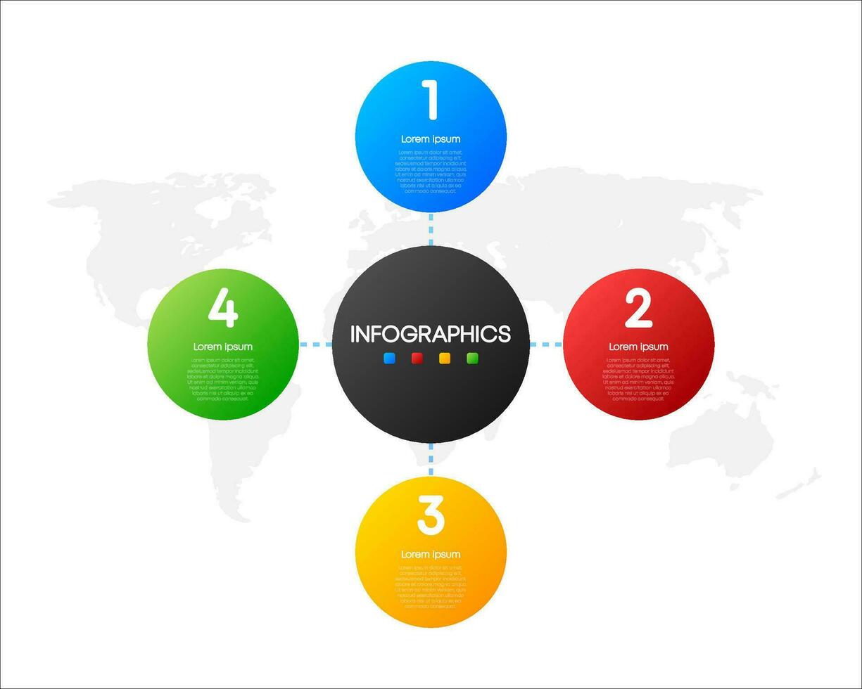 Business infographic, data visualization. Square frame. Simple infographic design template. Vector illustration.