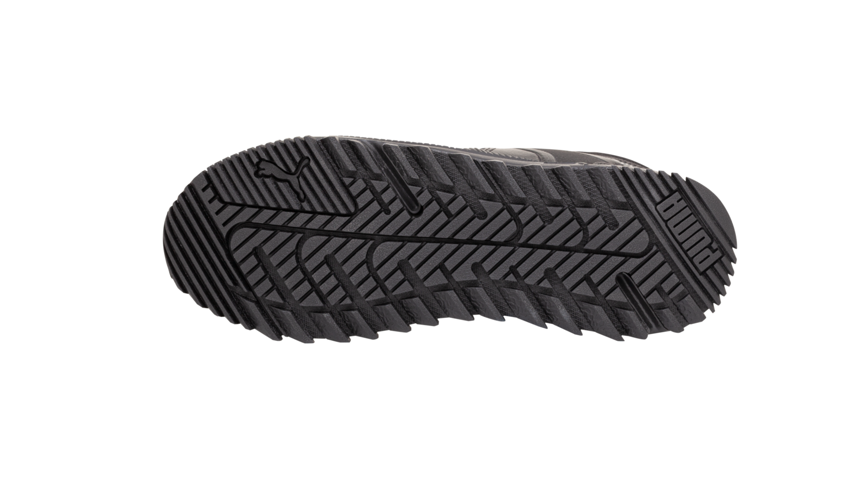 Black PUMA Pacer Future TR sport shoes Sole for shoes, bottom view png
