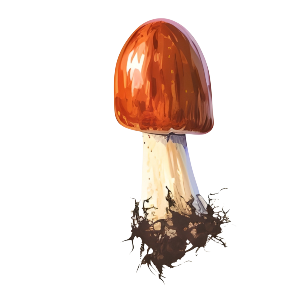 AI generated Mushroom With root png