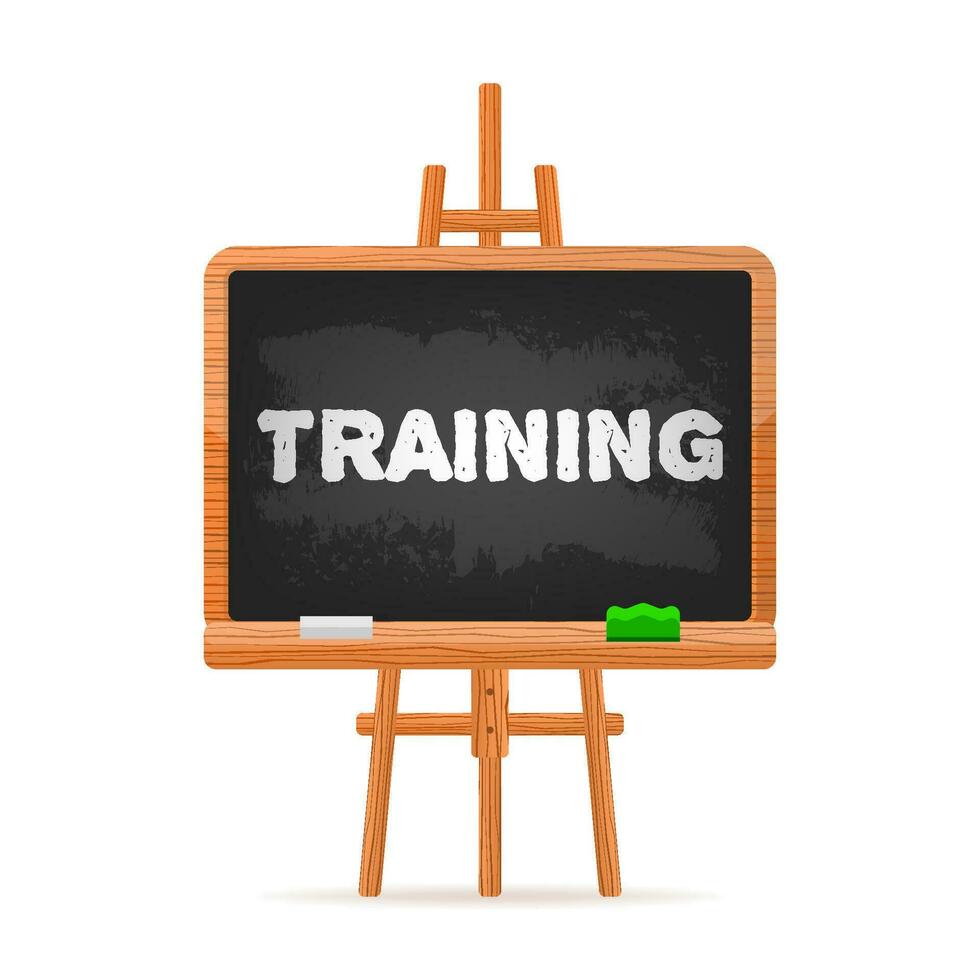 Training black school board for celebration design. Vector illustration