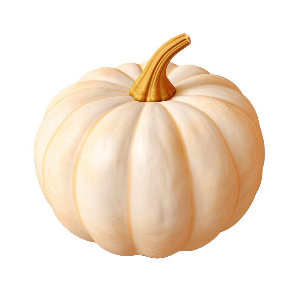 AI generated White Pumpkin isolated on transparent background png