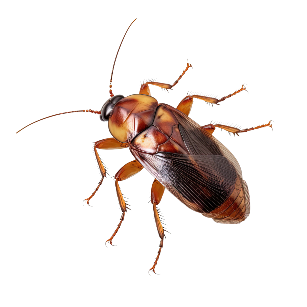 AI generated cockroach isolated on transparent background png