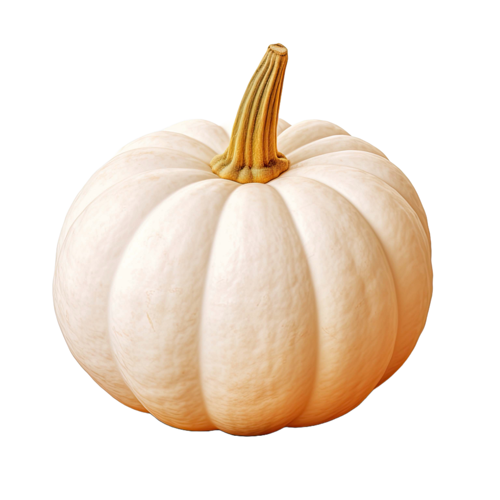AI generated White Pumpkin isolated on transparent background png