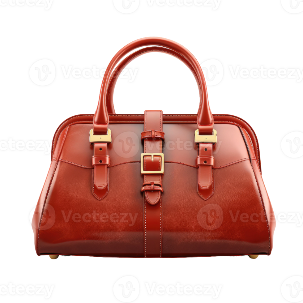 AI generated Elegant Handbag, on transparent background. png