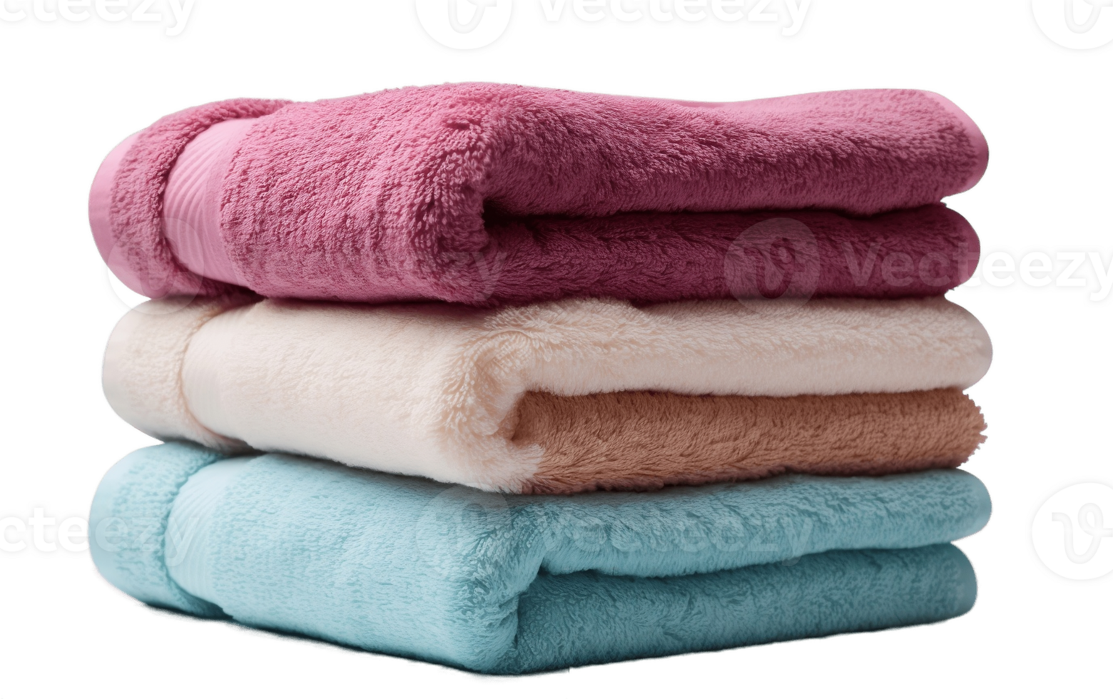 AI generated Bath Towel on Transparent Background png