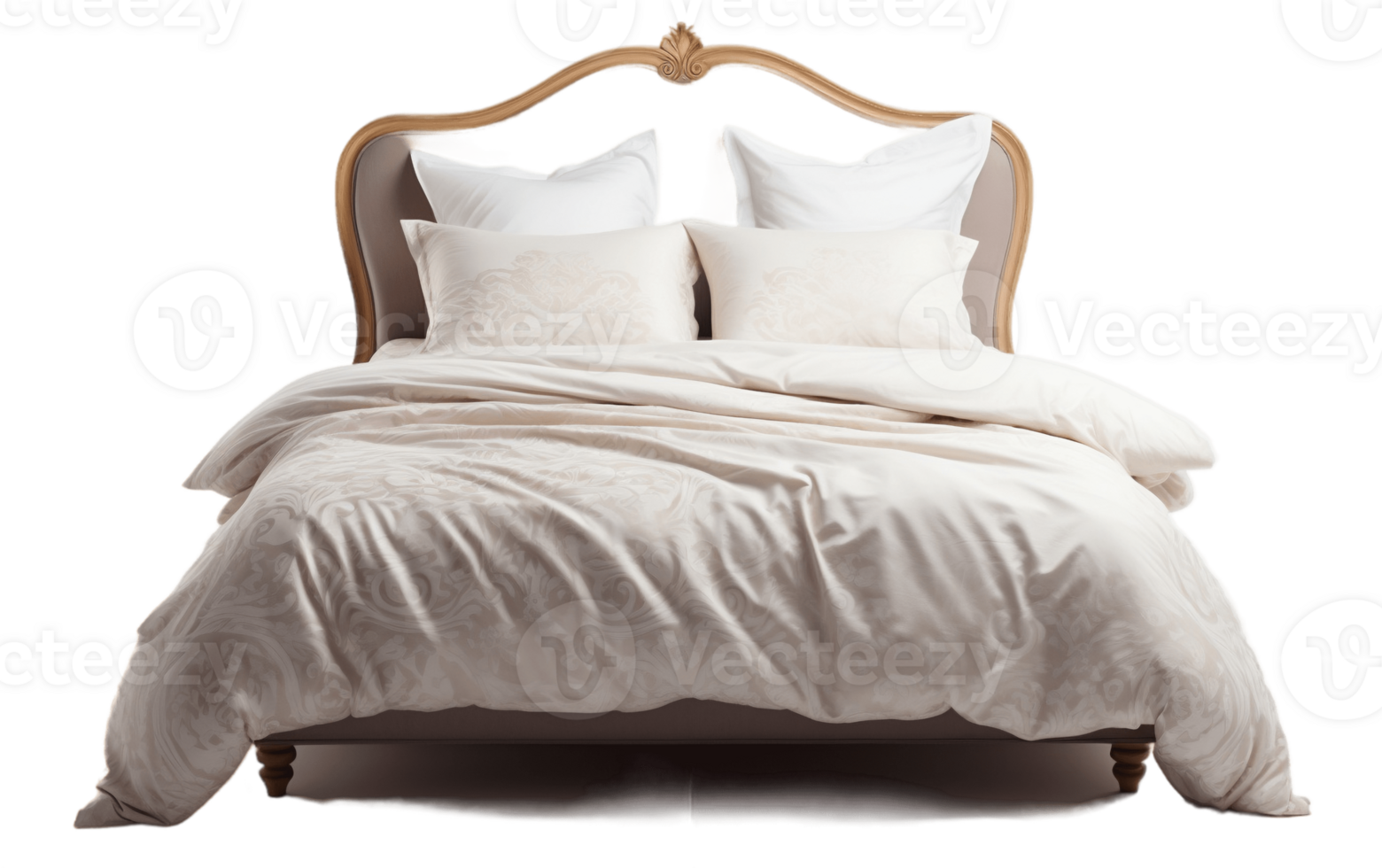 AI generated High Quality Bed Isolated on Transparent Background Generative AI png