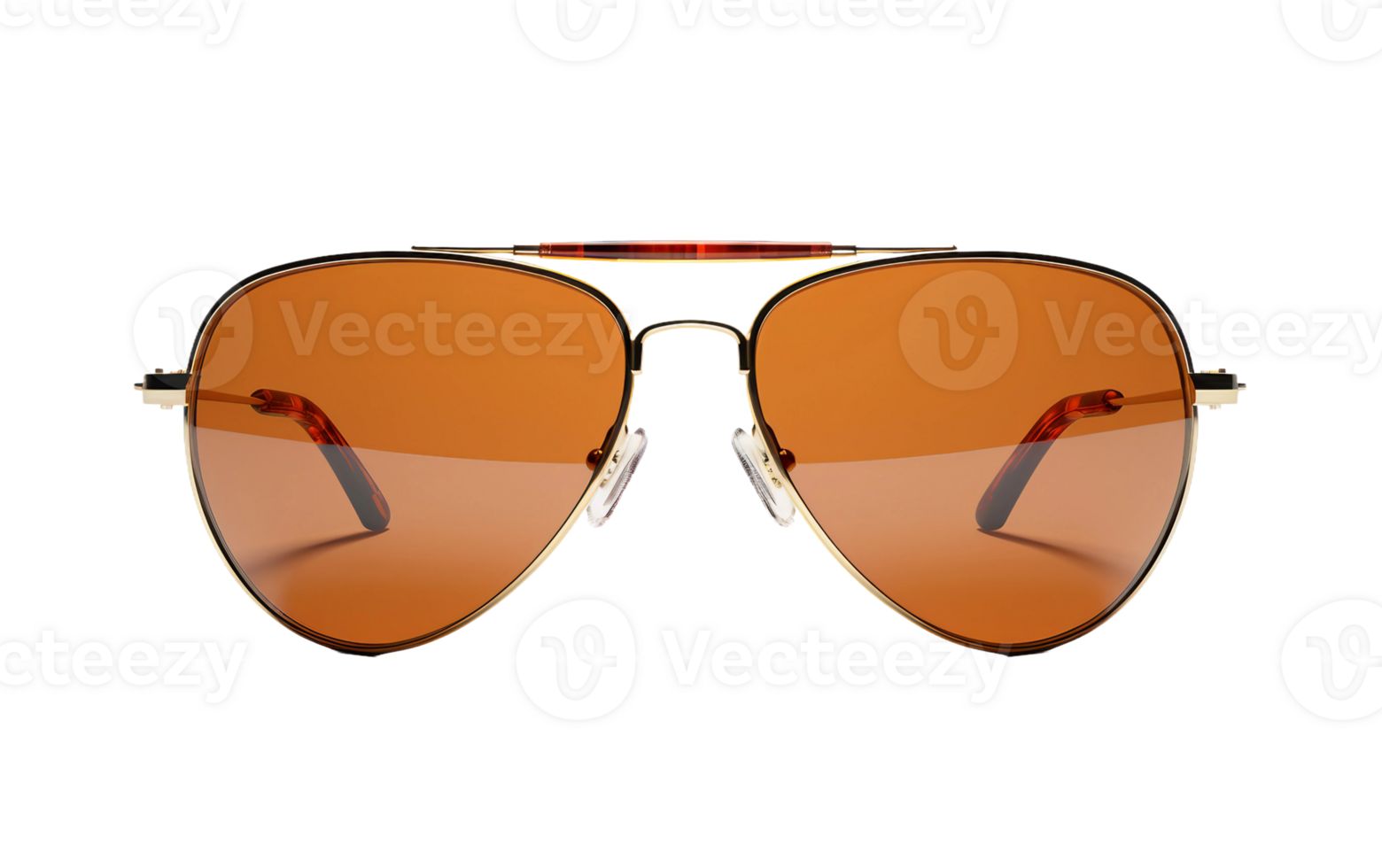 AI generated Brown Sunglasses on Transparent Background png
