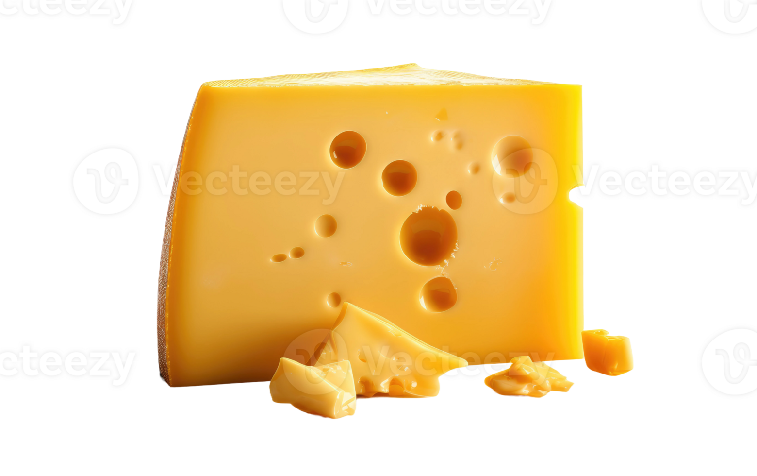 AI generated Cheese Slice on Transparent background png