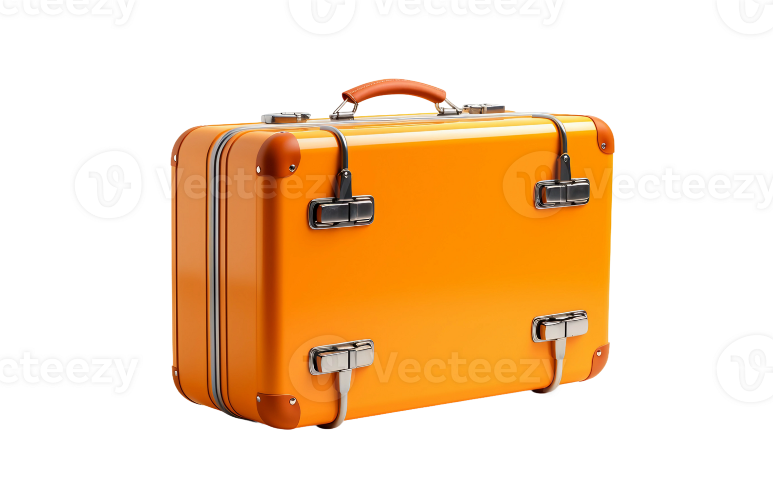 AI generated Elegant Suitcase on Transparent Background 8K png