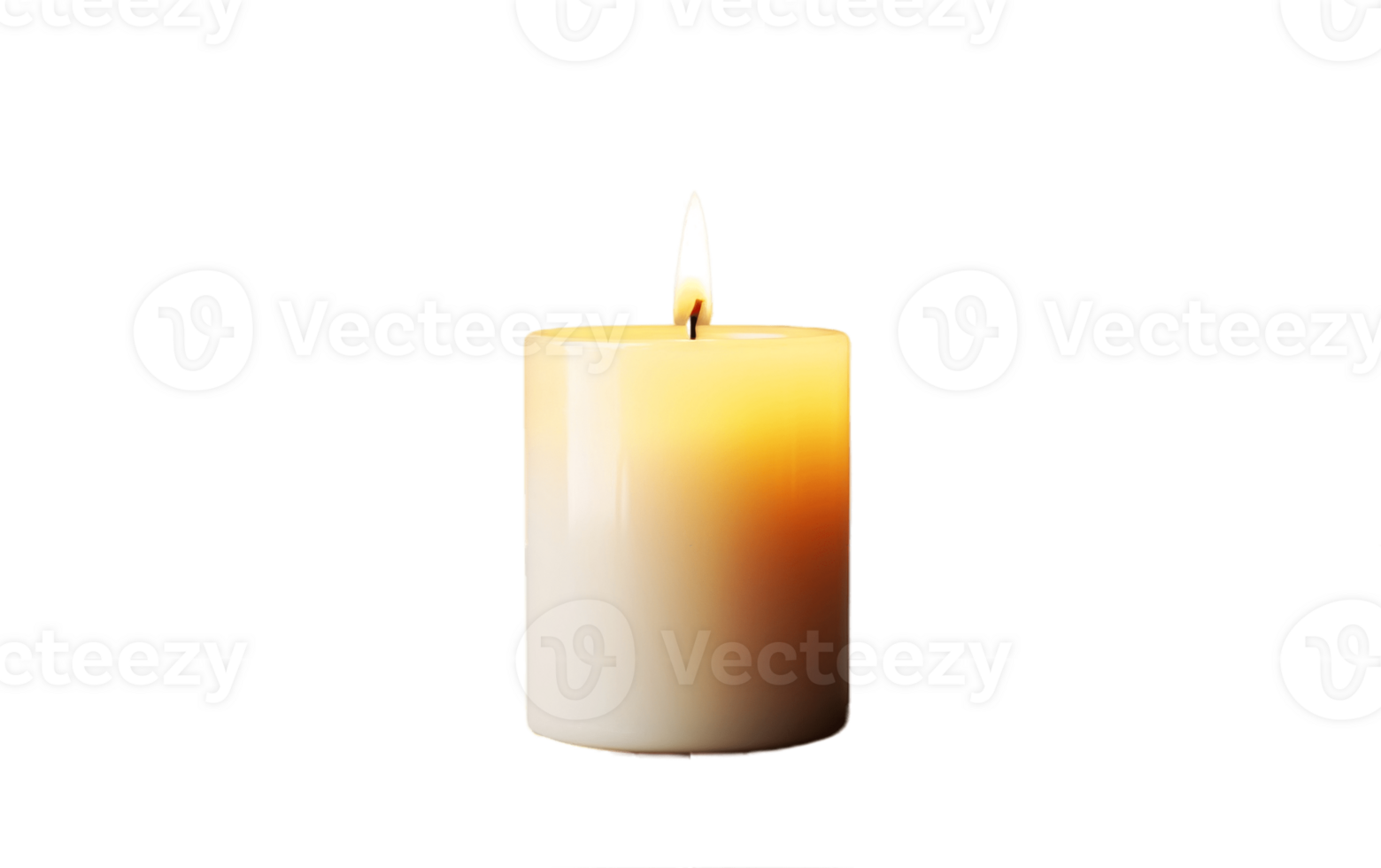 AI generated Candle Isolated on Transparent Background png