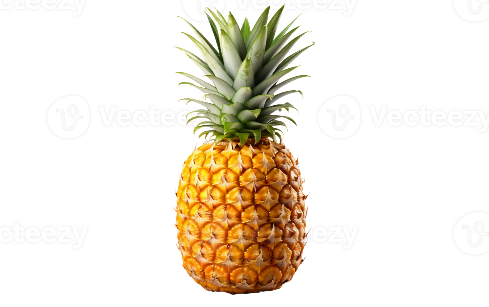 AI generated Pineapple on Transparent Background, PNG format