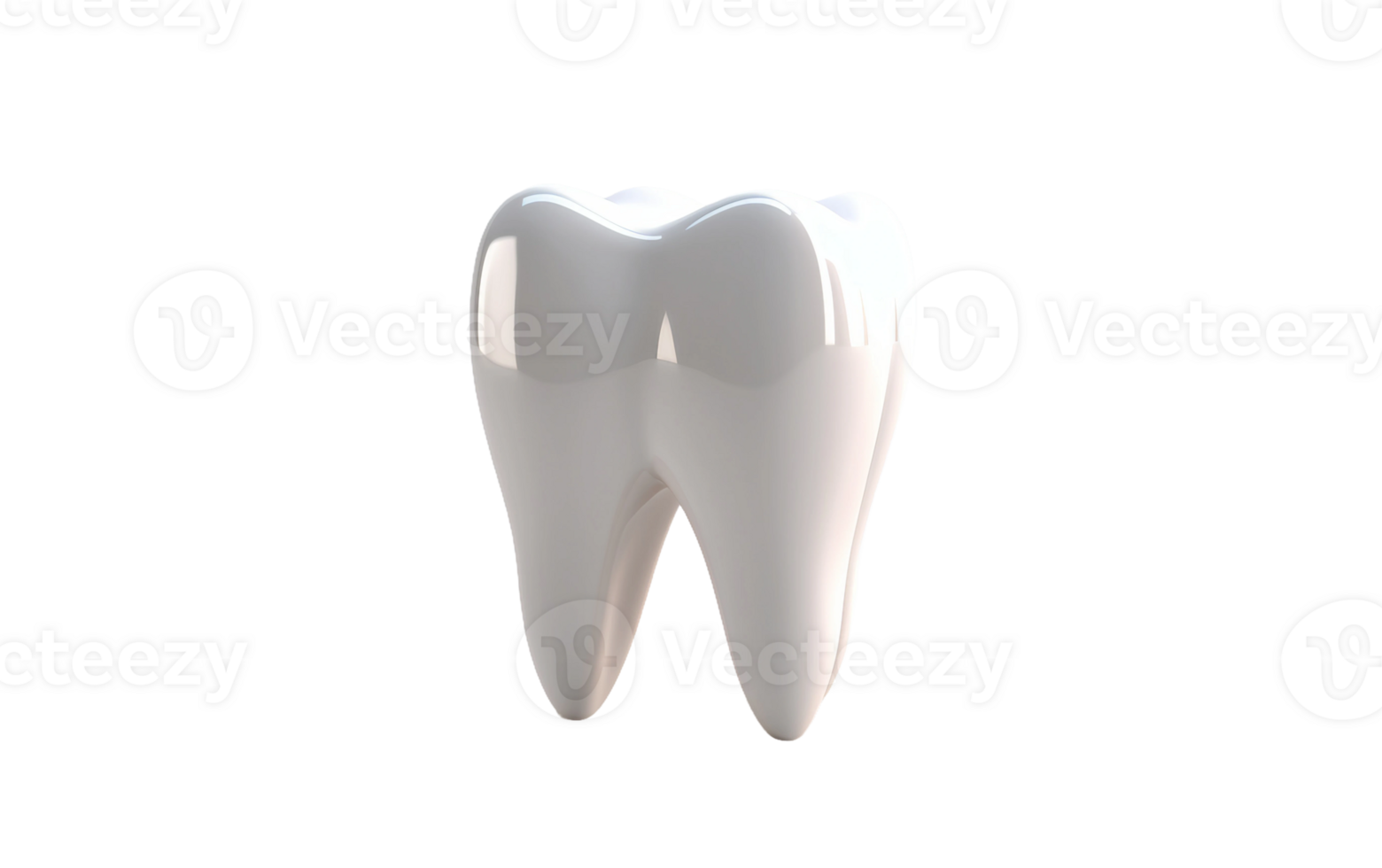 AI generated Tooth on Transparent Background 8K png