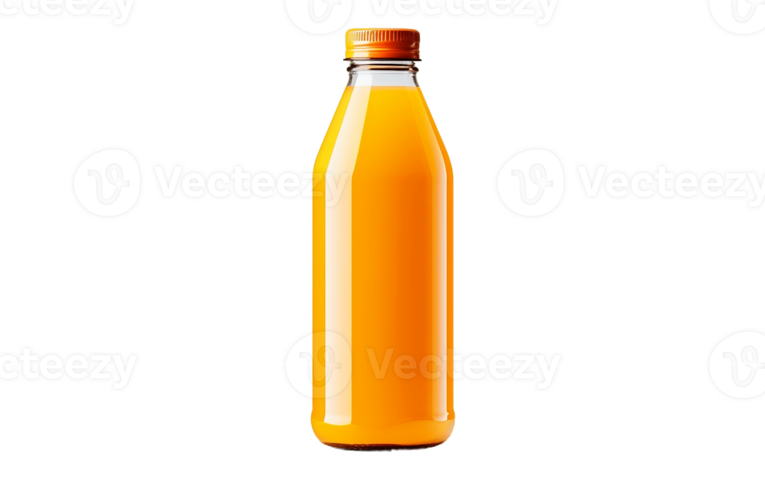 AI generated Orange Beverage Packaging Isolated on Transparent Background png