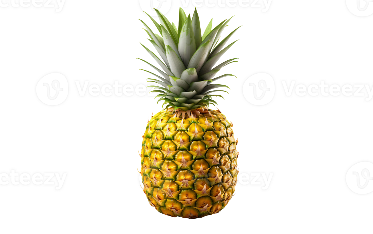 AI generated Pineapple on Transparent Background, PNG format