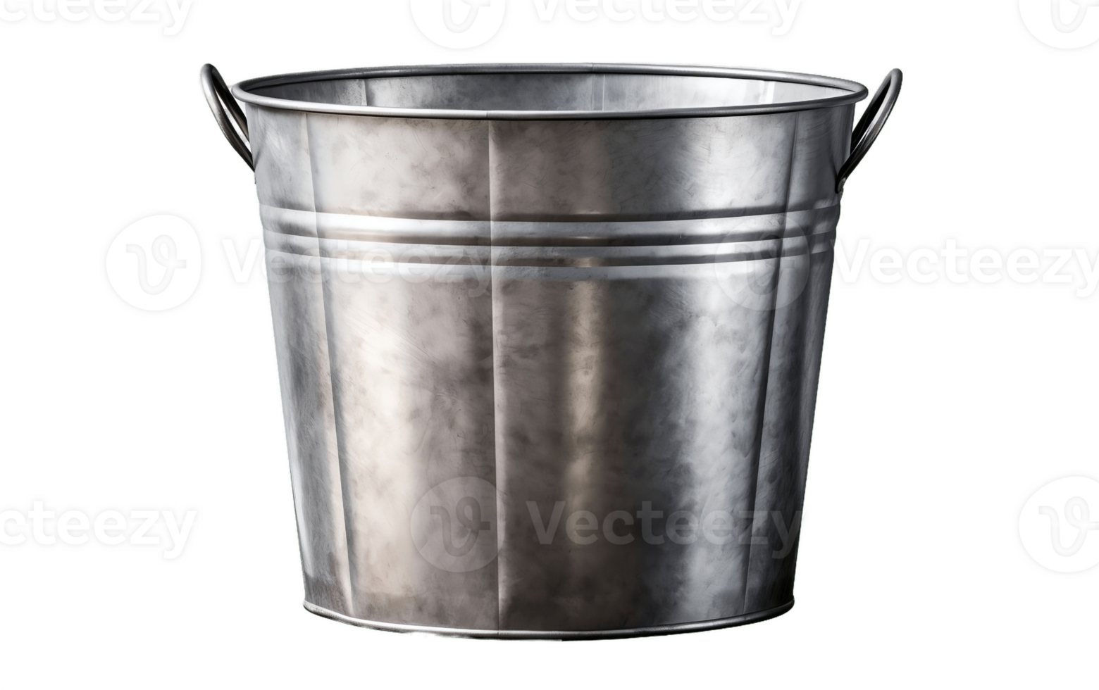 AI generated Metal Bucket PNG on Transparent Background