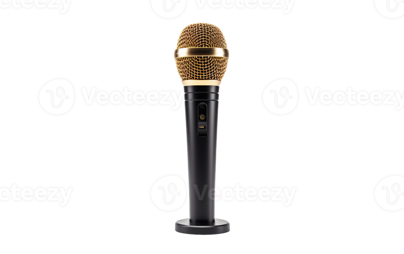 AI generated Microphone on Transparent Background, PNG format
