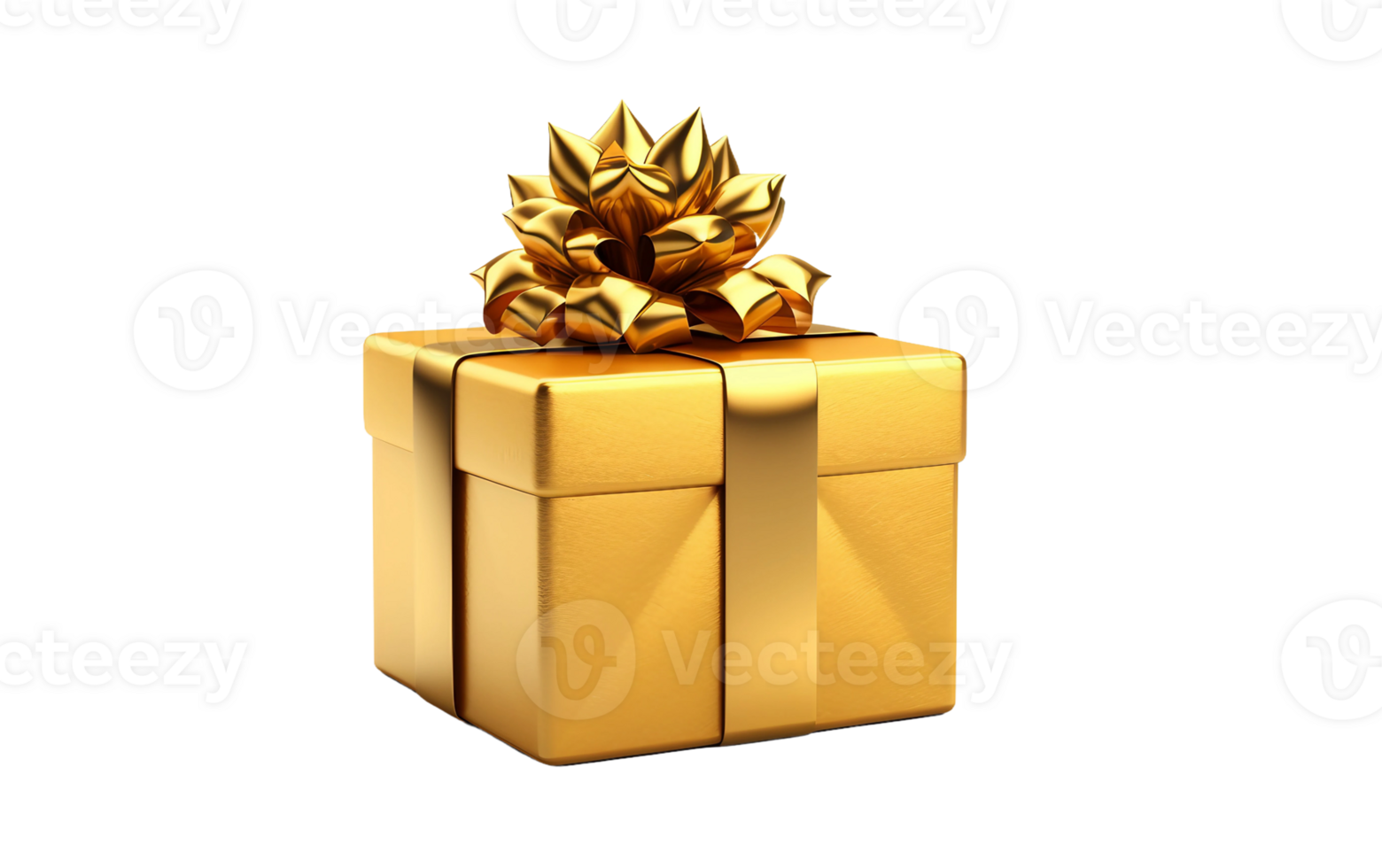 AI generated Gift Box on Transparent Background, PNG format