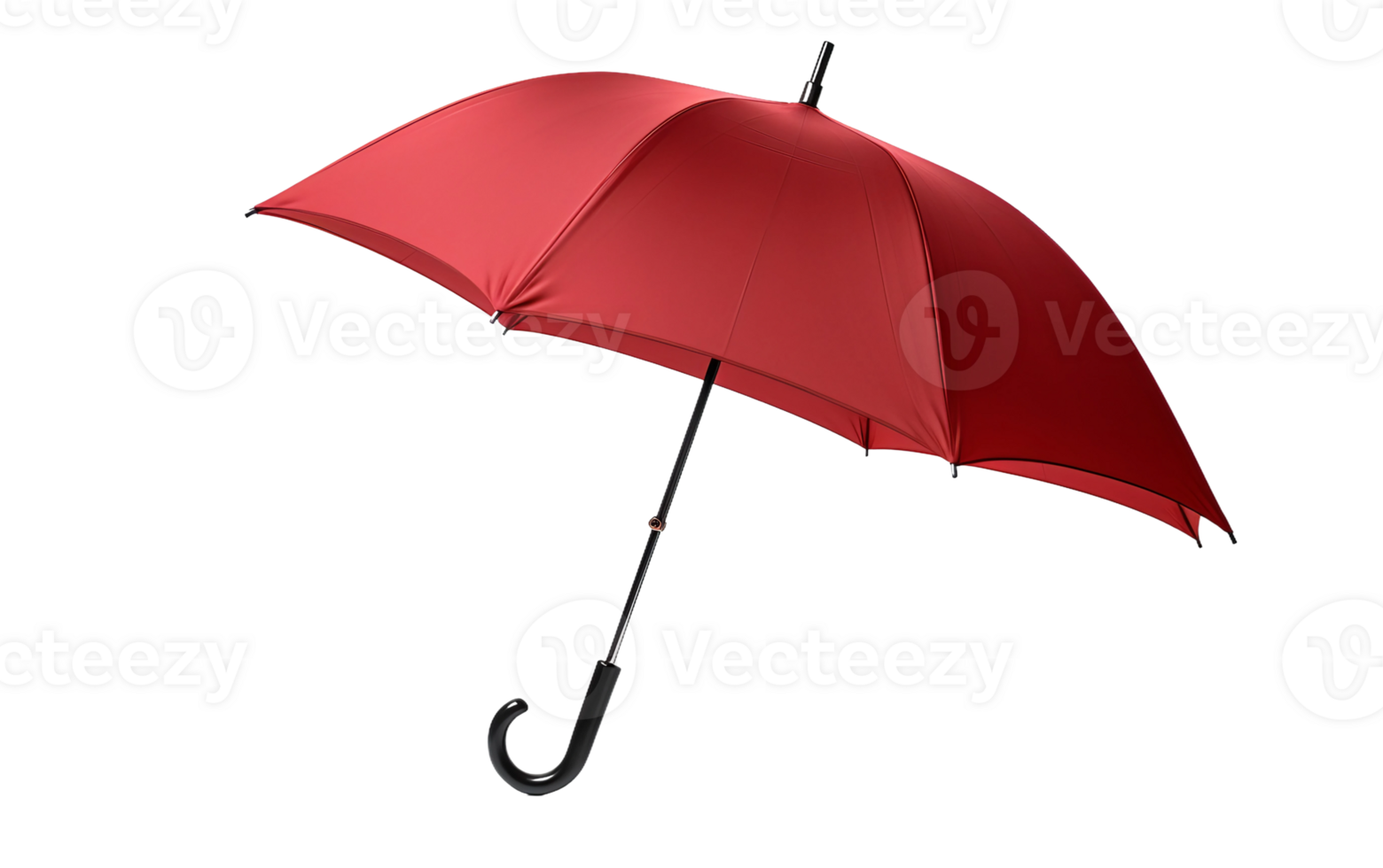 AI generated Red Umbrella on Transparent Background png