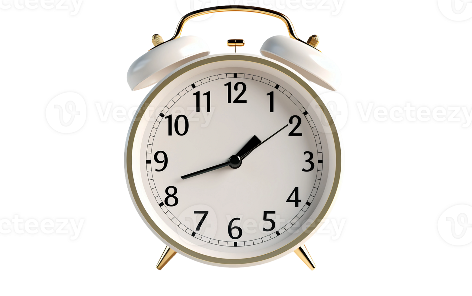 AI generated Alarm Clock on Transparent Background, PNG format